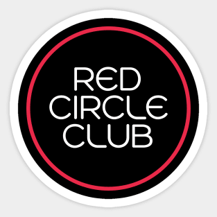 Red Circle Club Sticker